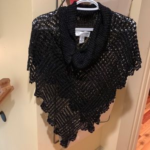 ST. JOHN evening beaded poncho size small